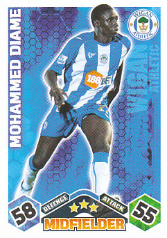Mohamed Diame Wigan Athletic 2009/10 Topps Match Attax #333
